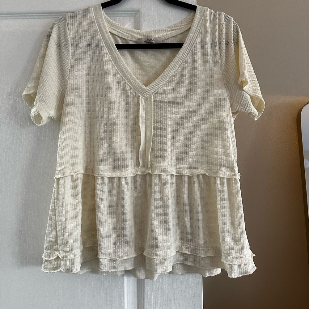 Peplum Babydoll top